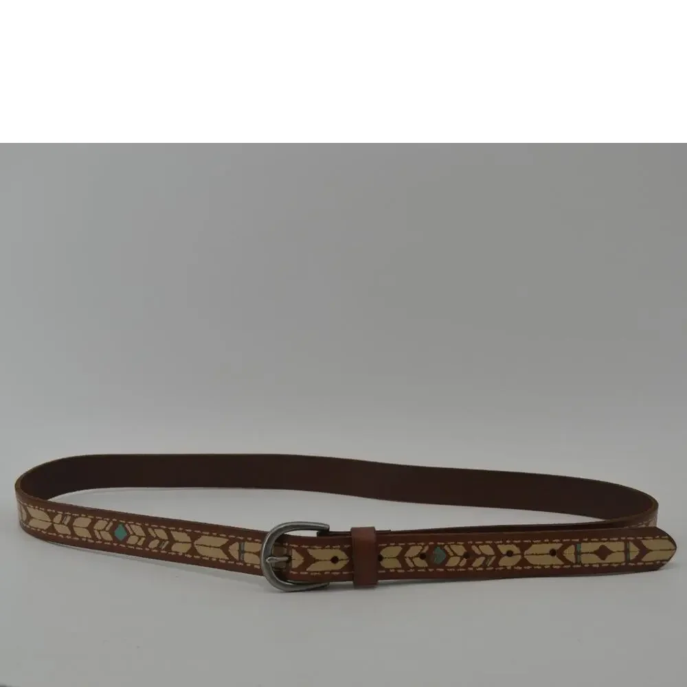 American Eagle Size Large Belt Leather Southwestern Tribal Boho